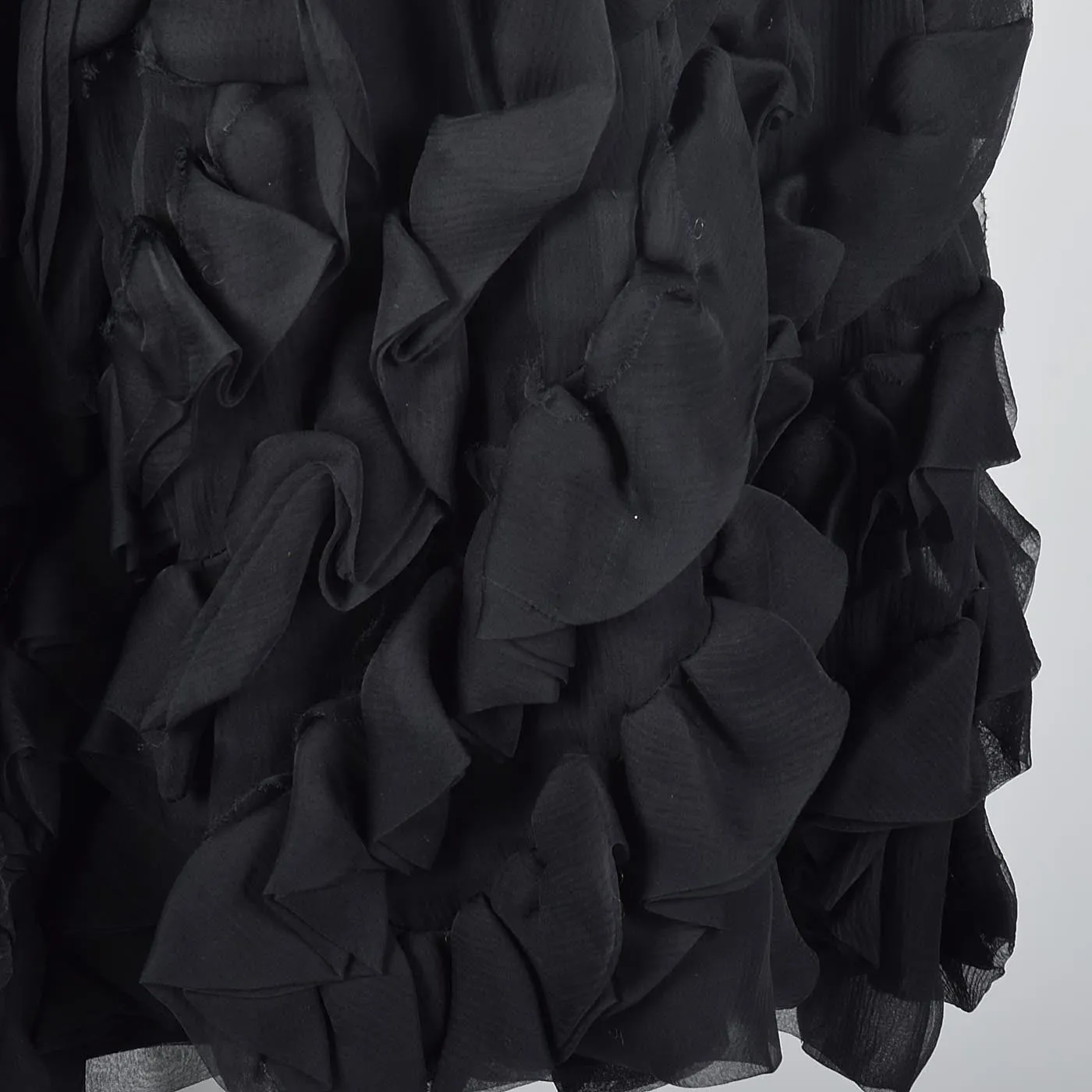 1950s Mollie Parnis Black Silk Cocktail Dress