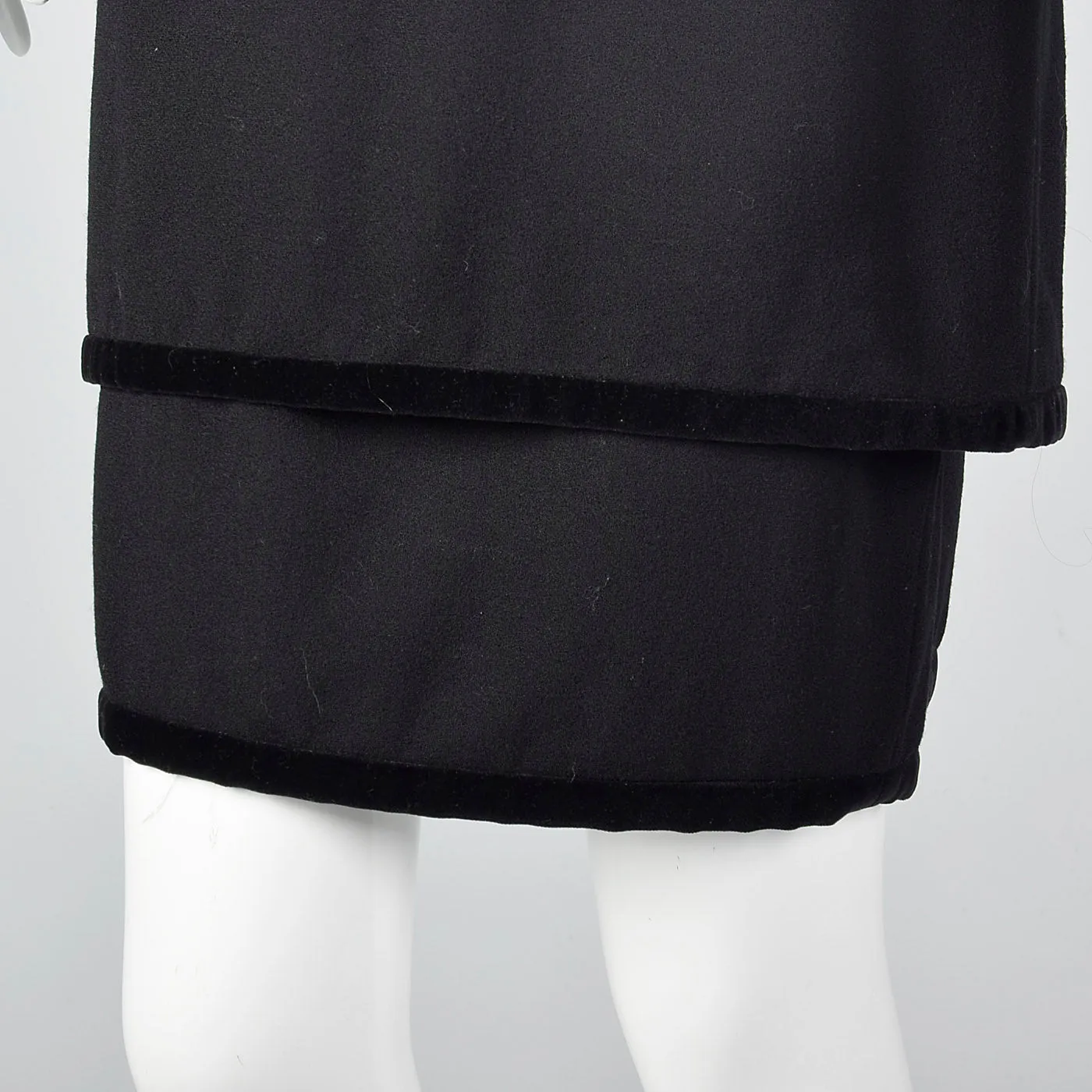 1980s Valentino Miss V Black Dress