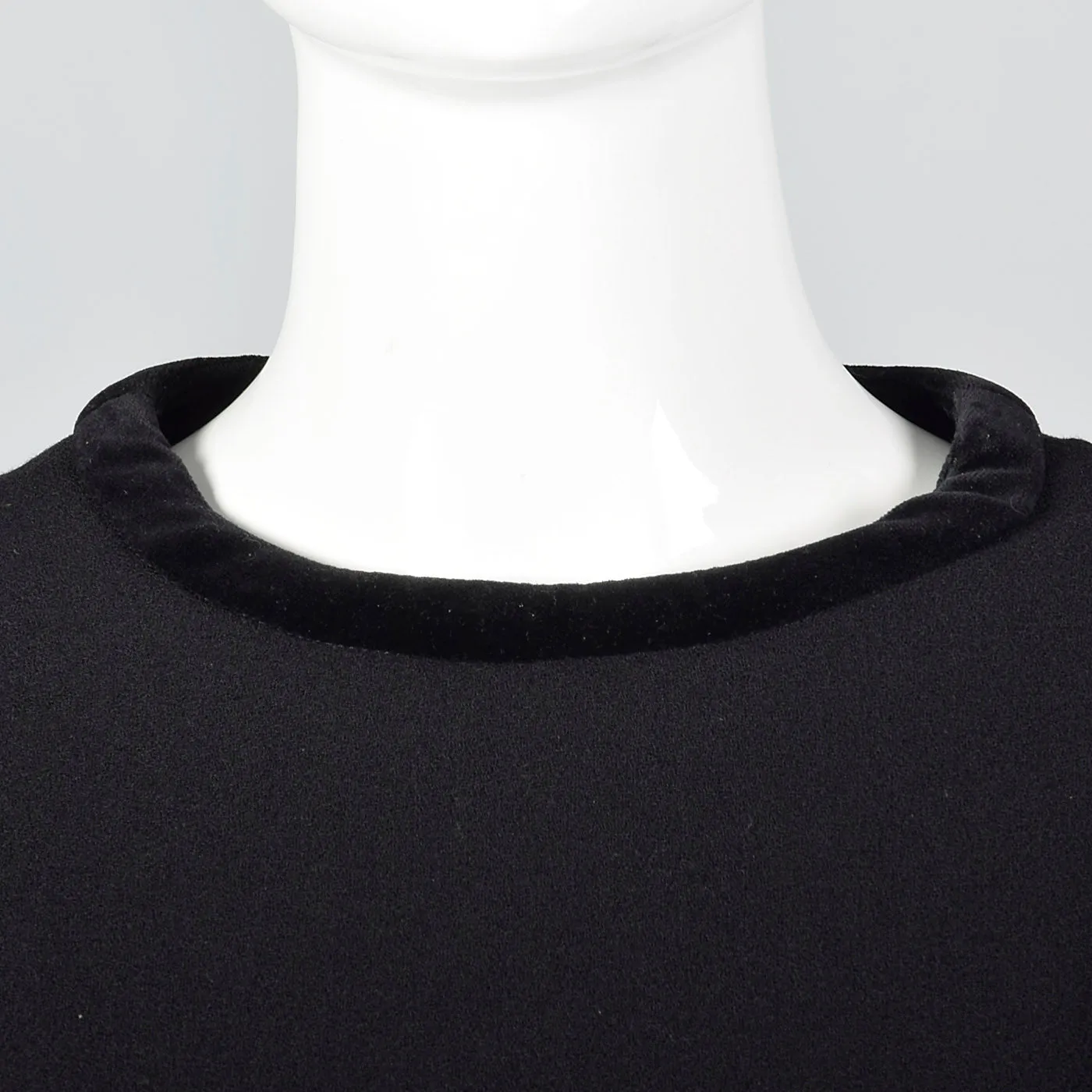 1980s Valentino Miss V Black Dress