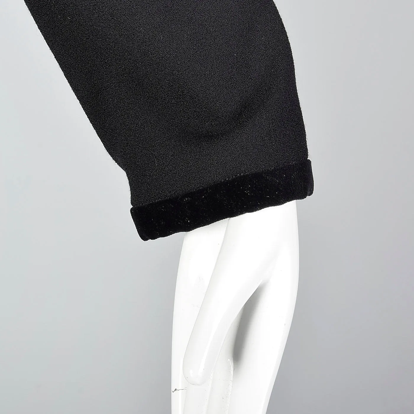 1980s Valentino Miss V Black Dress