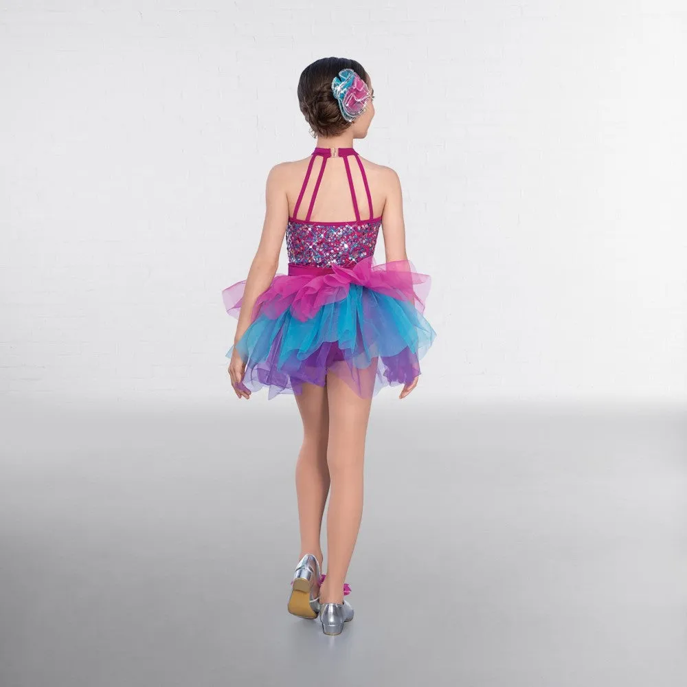 1st Position Multi Tone Halterneck Sequin Glitz Tutu