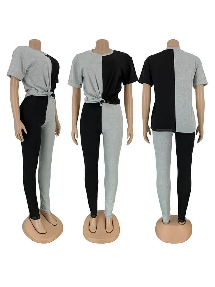 2 Pieces Casual Pullover Sweatshirt Pants Sets Tracksuits