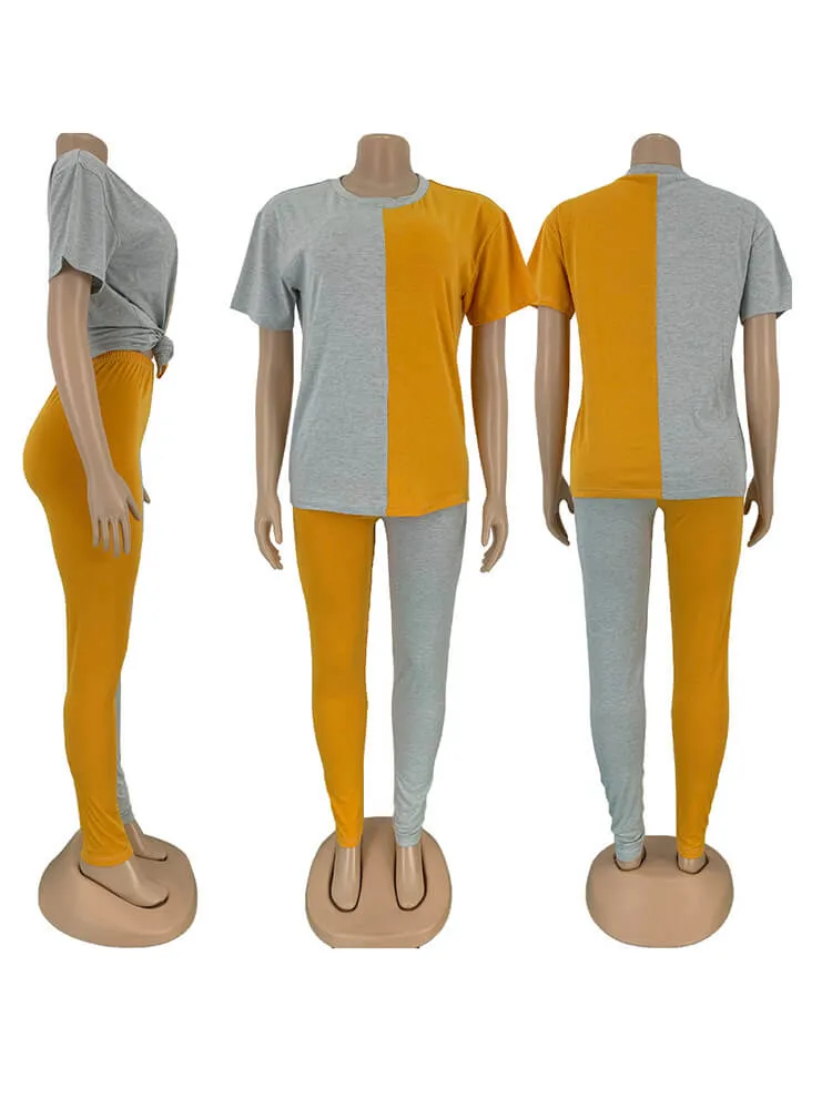 2 Pieces Casual Pullover Sweatshirt Pants Sets Tracksuits