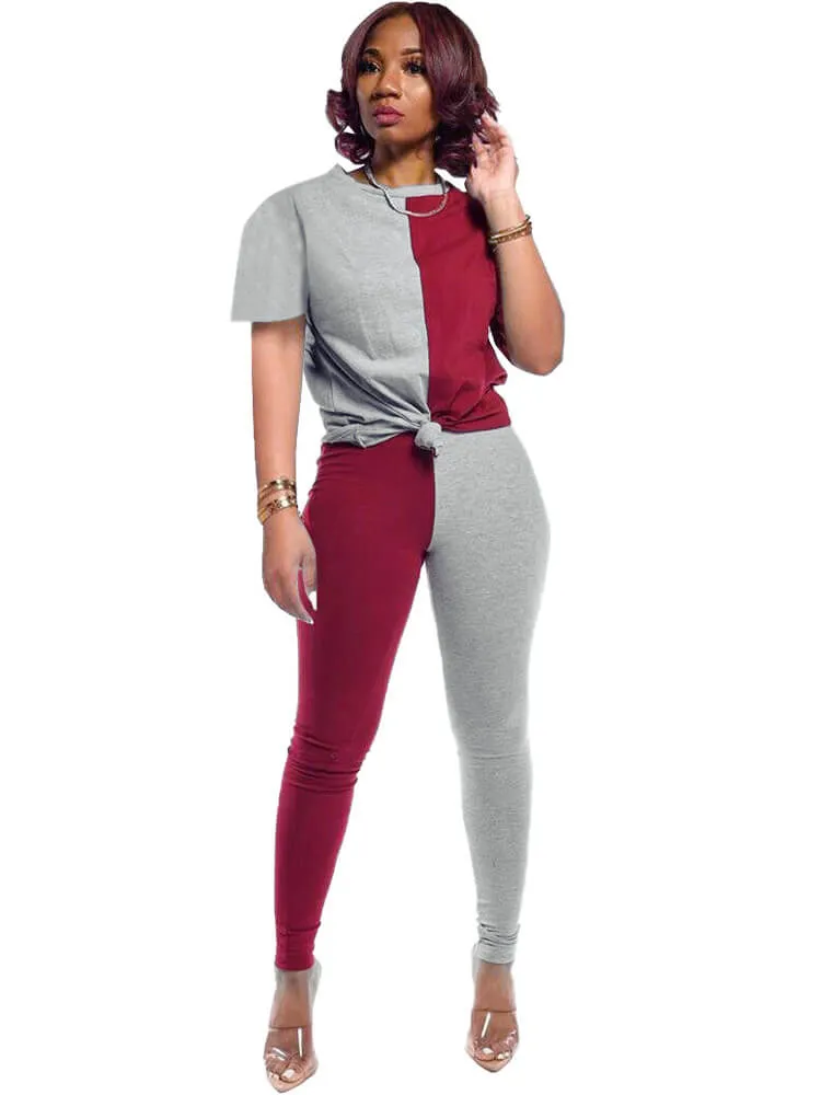 2 Pieces Casual Pullover Sweatshirt Pants Sets Tracksuits