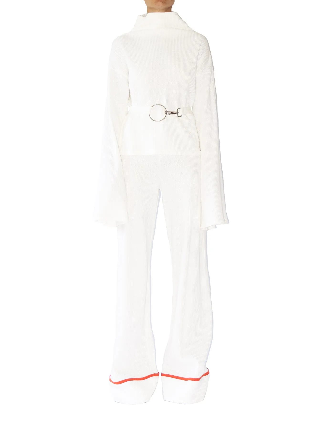 Amalfi Organic Cotton Knit Top, White