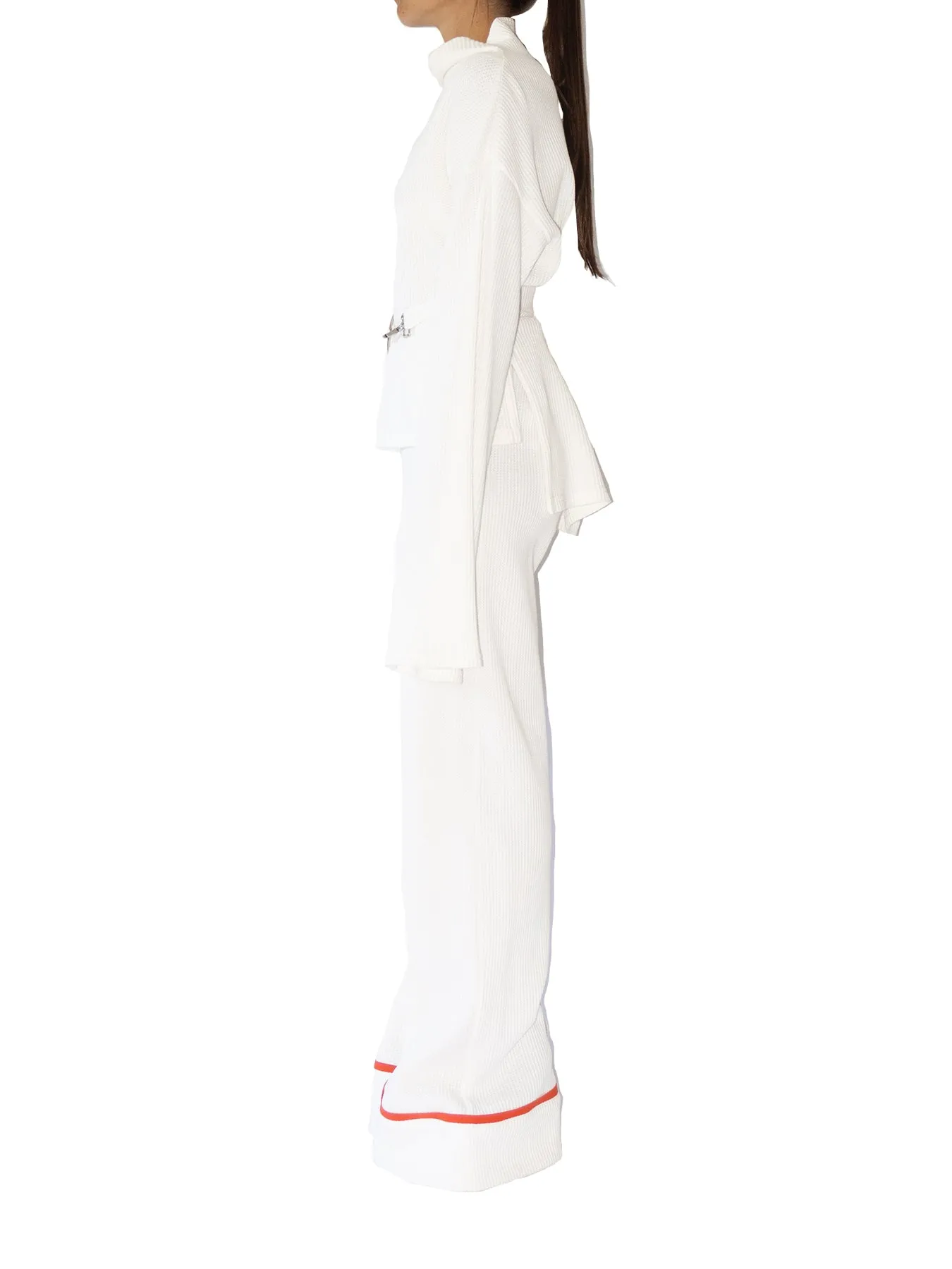 Amalfi Organic Cotton Knit Top, White