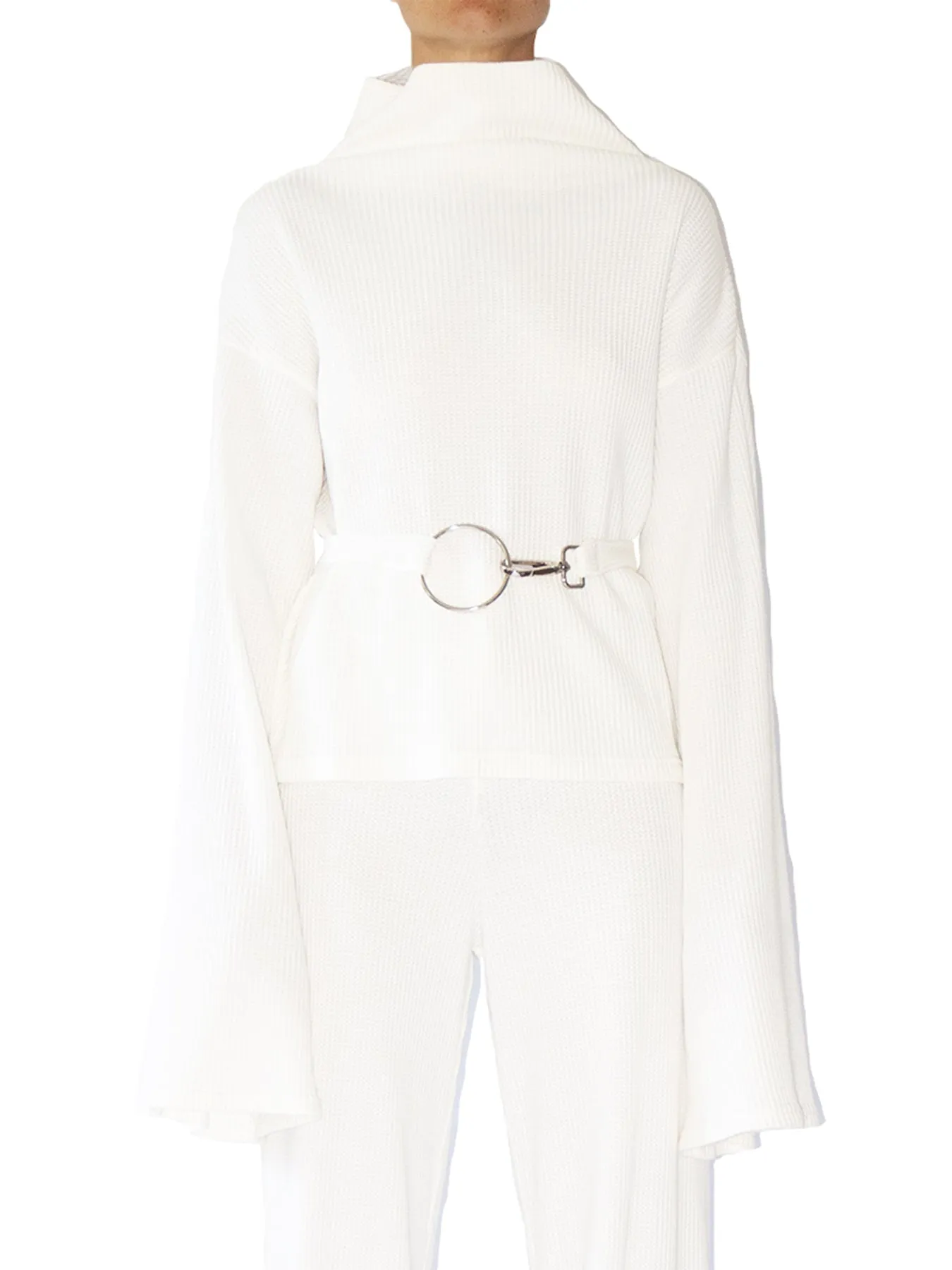 Amalfi Organic Cotton Knit Top, White