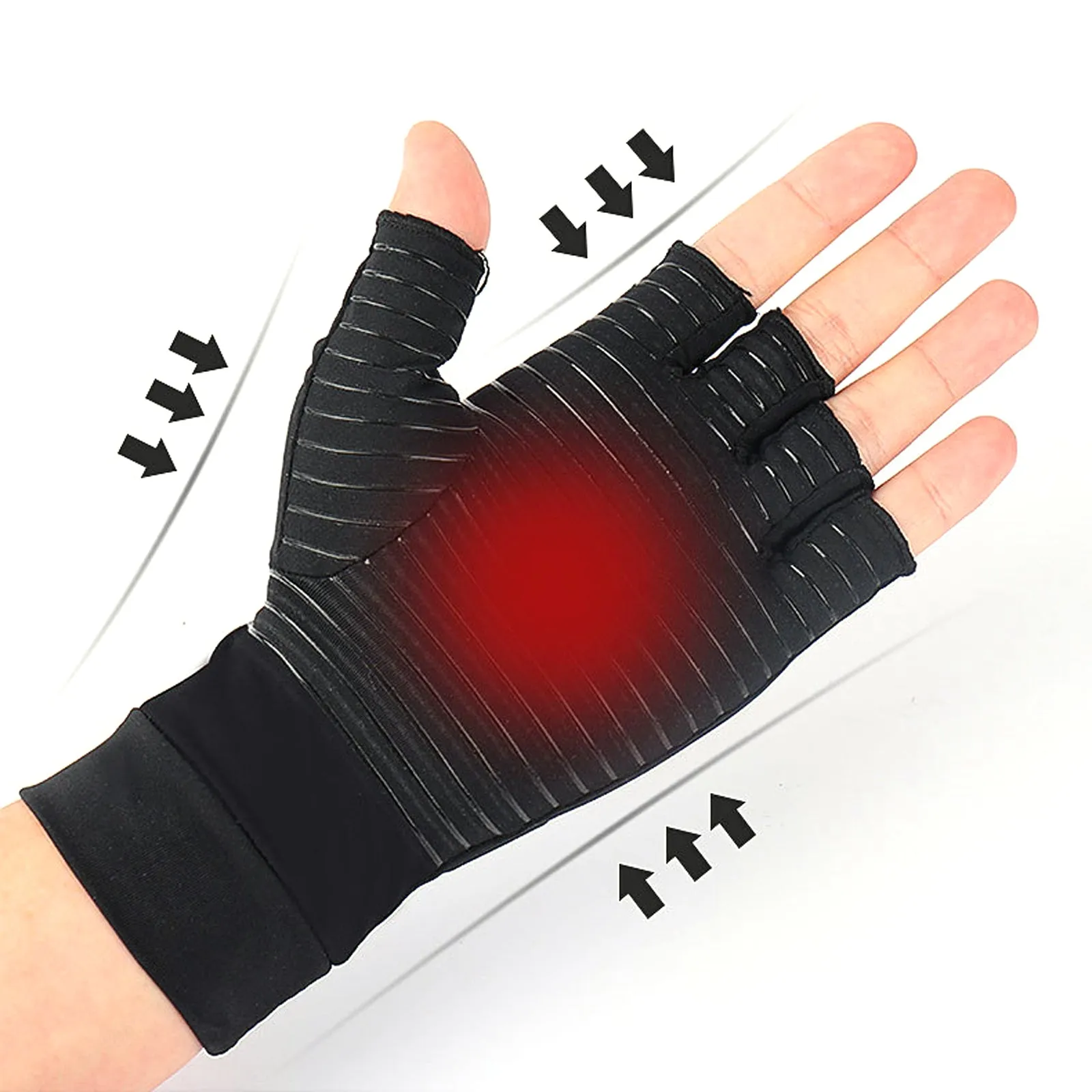 Arthritis Gloves for Men Women, Compression Copper Fiber Anti Slip