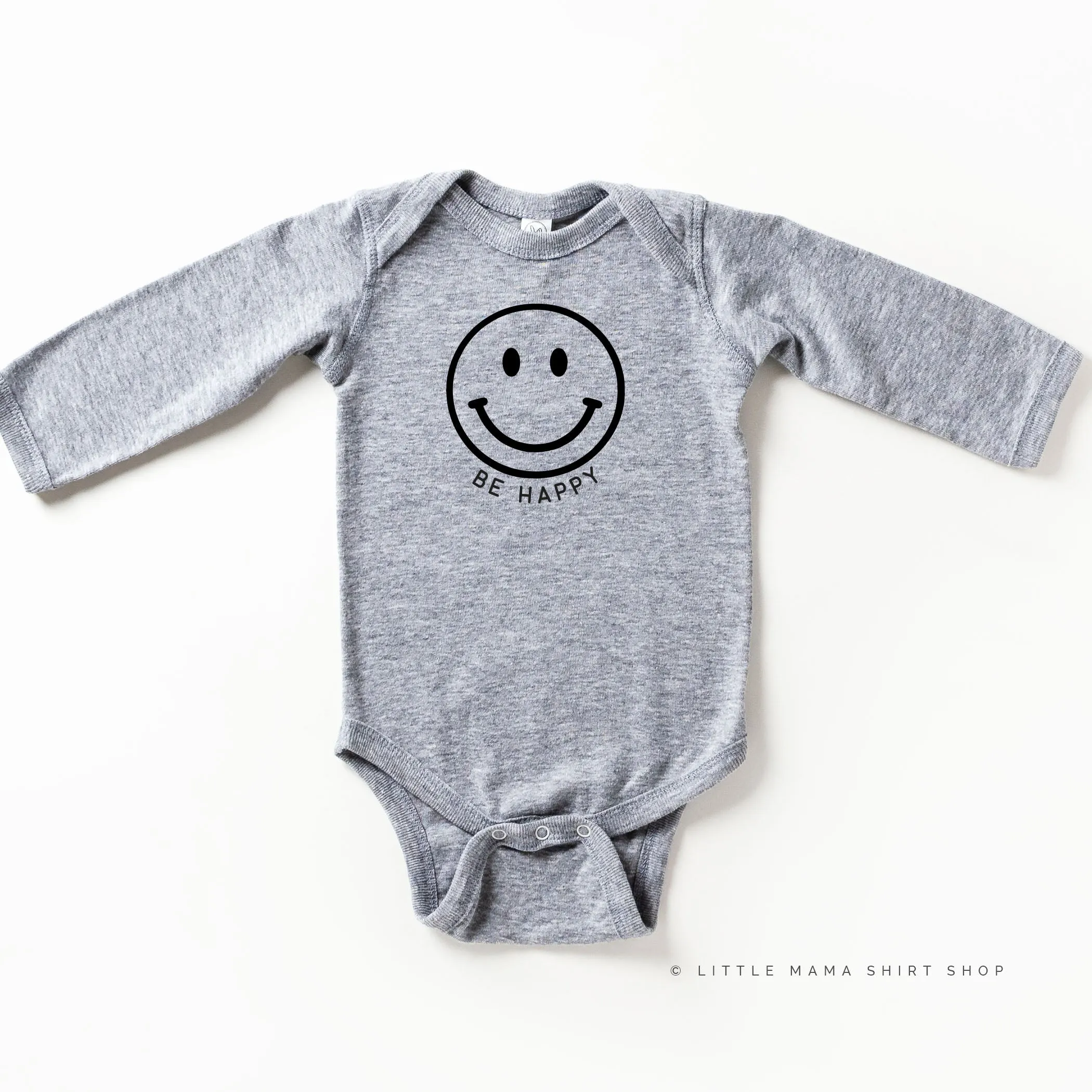 Be Happy - Smiley Face - Long Sleeve Child Shirt