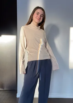 Bellantoni Slow Fashion Ribbed Blush Mockneck - L/XL