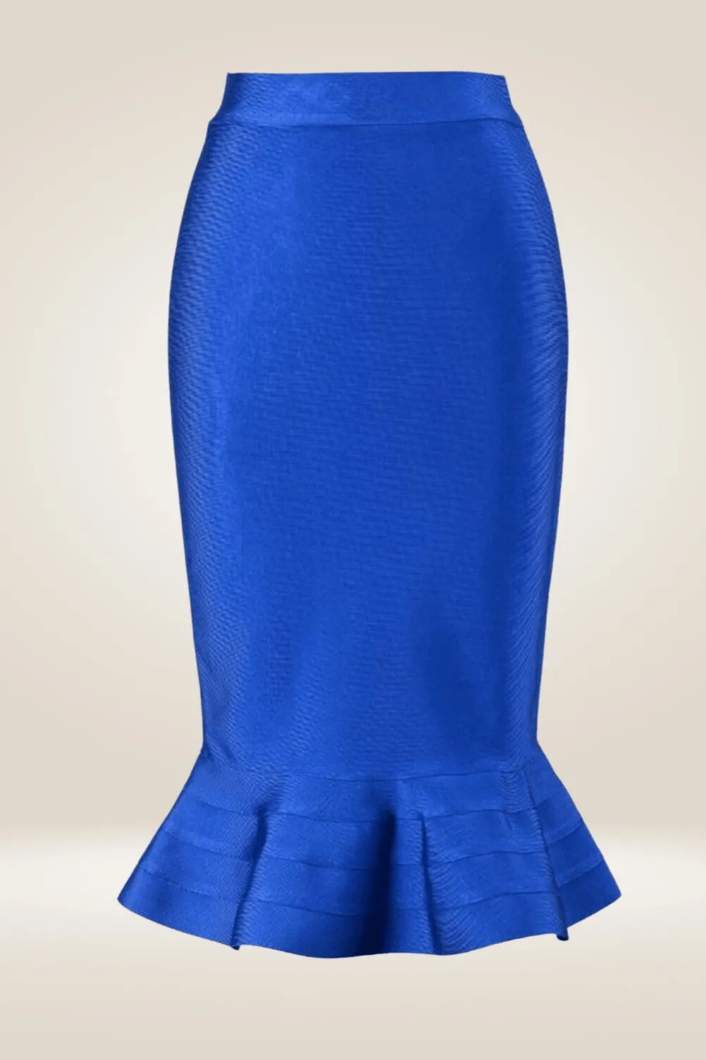 Bodycon Mermaid Ruffle Midi Skirt