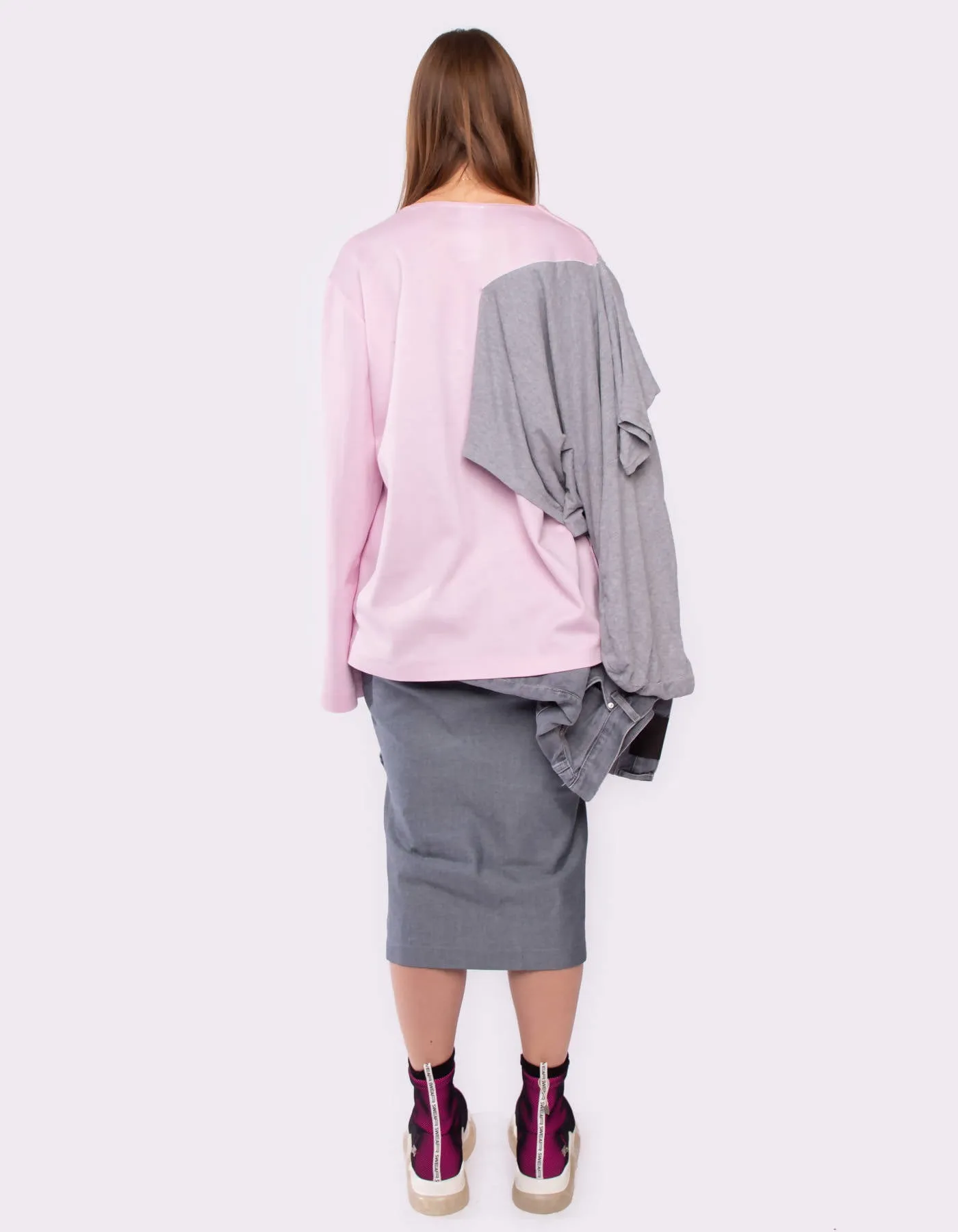 Brutalist Jeans Pencil Skirt