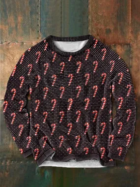 Christmas Candy Graphic Pullover Sweatshirt