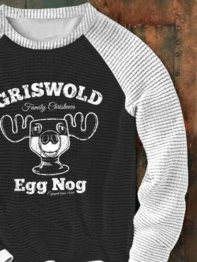 Christmas Elements Round Neck Pullover Sweatshirt