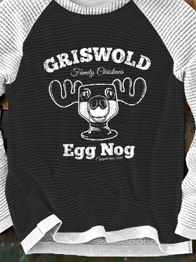 Christmas Elements Round Neck Pullover Sweatshirt