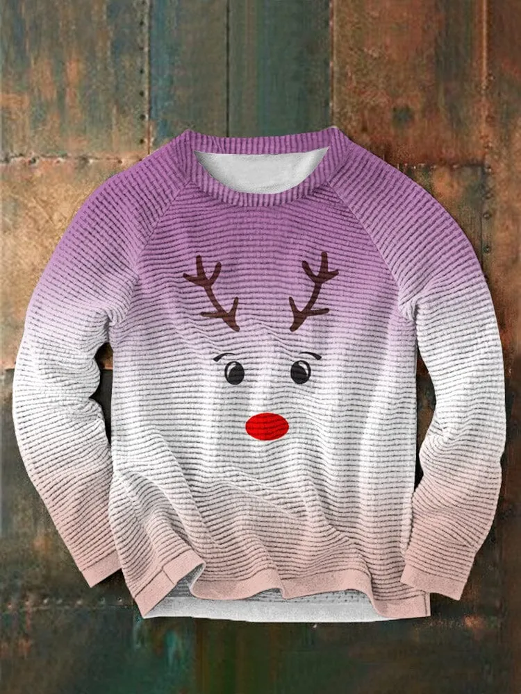Christmas Graphic Round Neck Pullover Sweatshirt