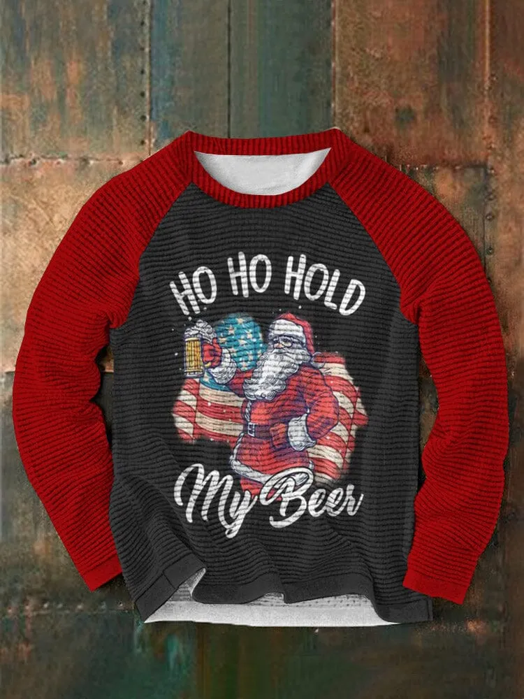 Christmas Santa Claus with Words Pullover Sweatshirt
