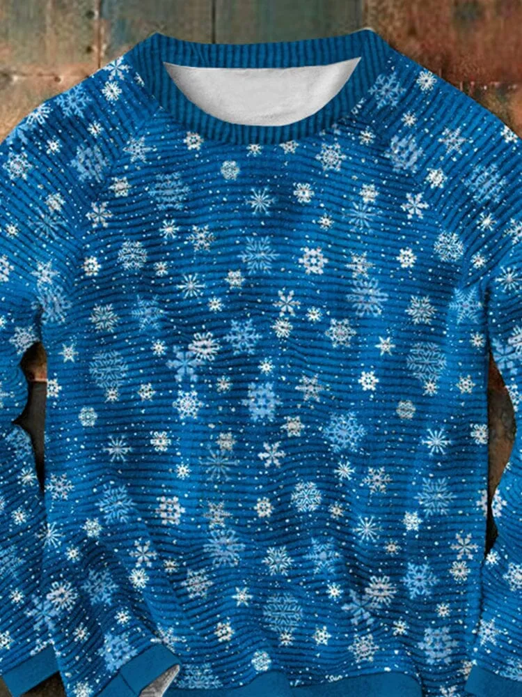 Christmas Snow Graphic Pullover Sweatshirt