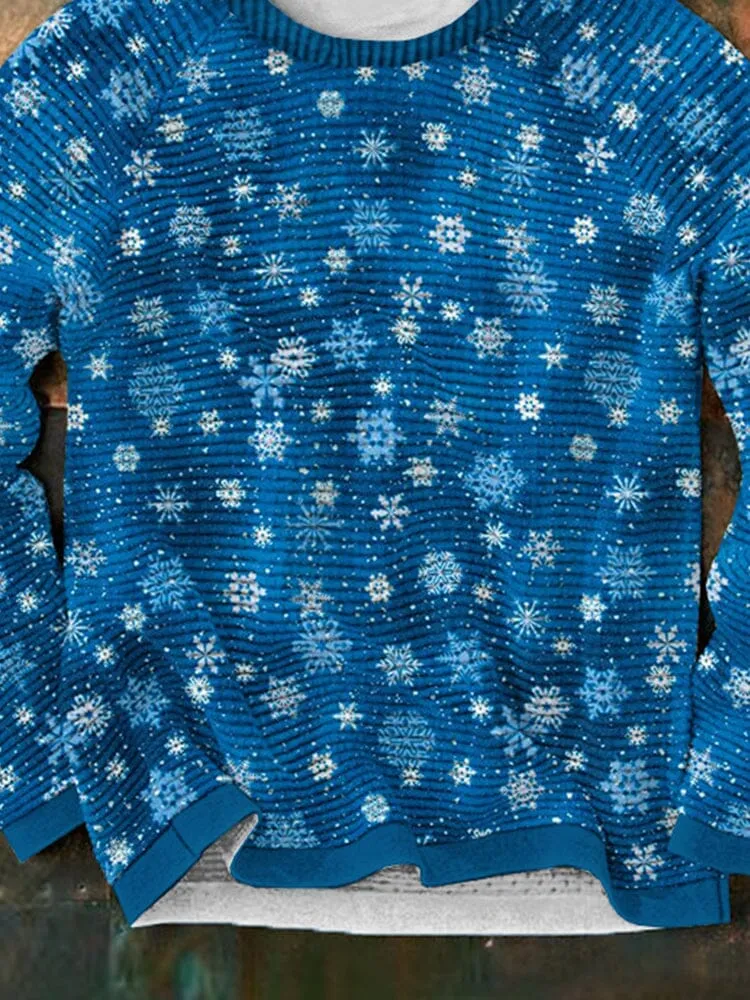 Christmas Snow Graphic Pullover Sweatshirt