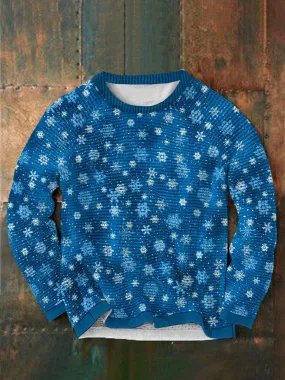 Christmas Snow Graphic Pullover Sweatshirt