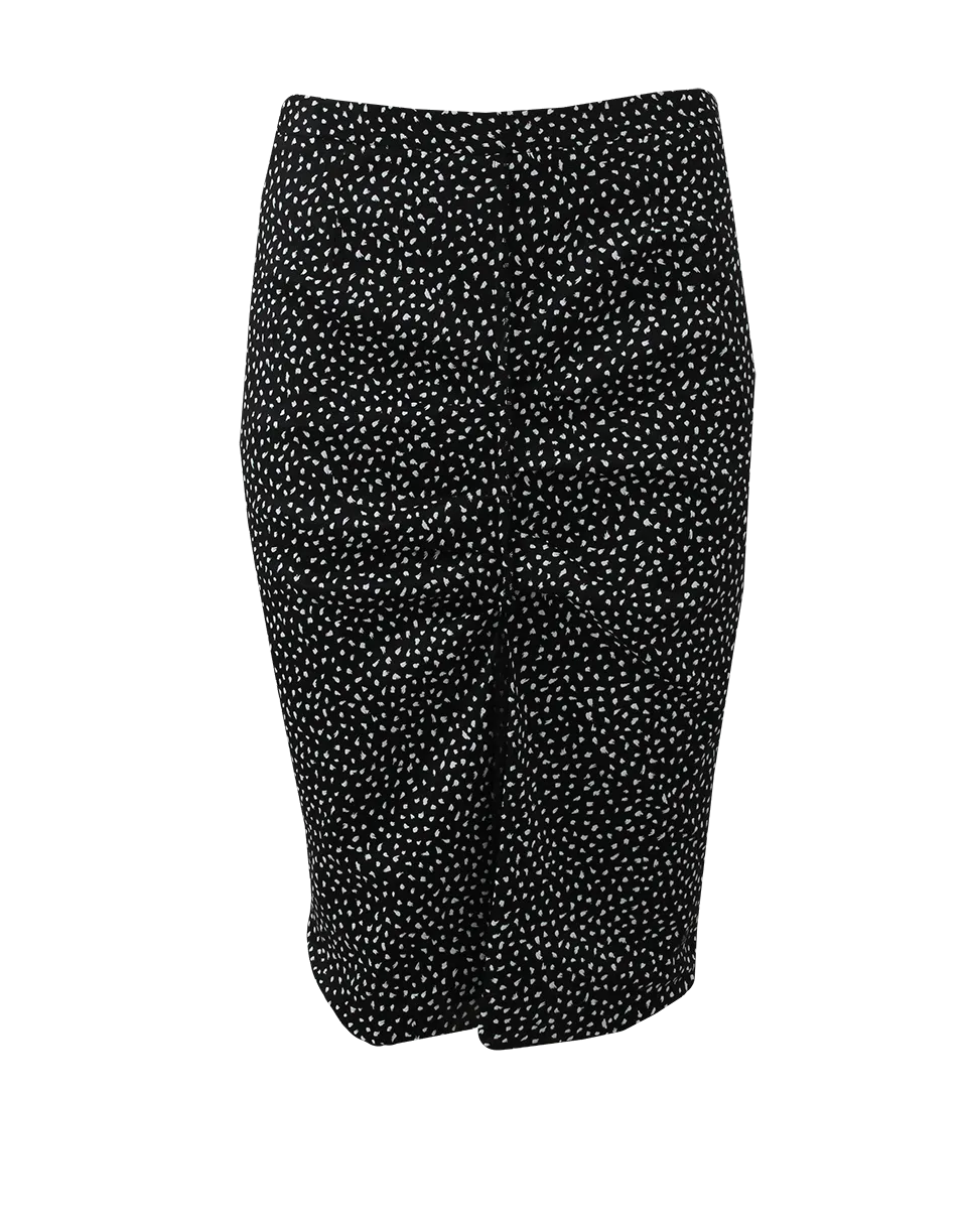 Dot Pencil Skirt