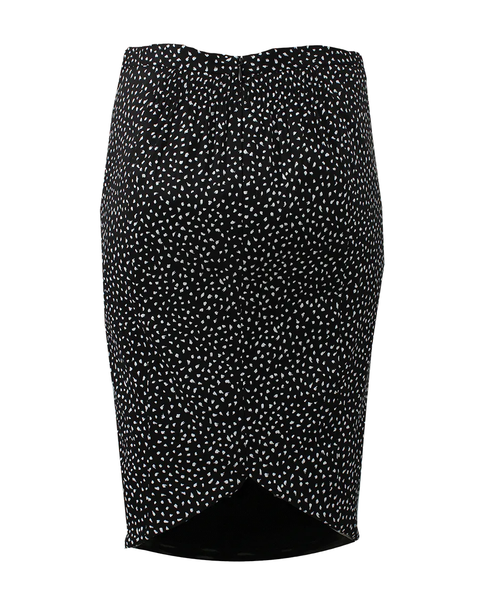 Dot Pencil Skirt