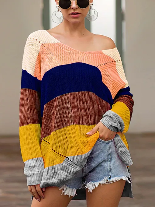 Drop Shoulder Distressed Long Sleeve