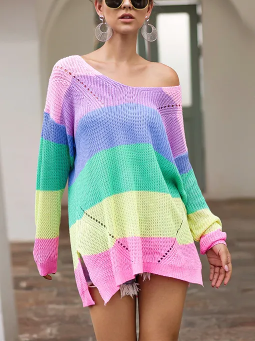 Drop Shoulder Distressed Long Sleeve