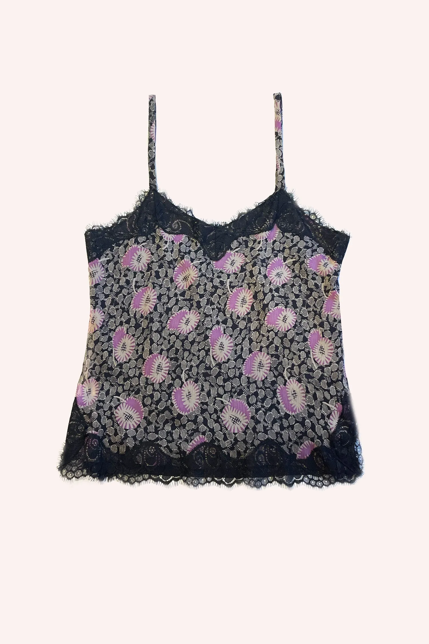Etched Posies Slip Top
