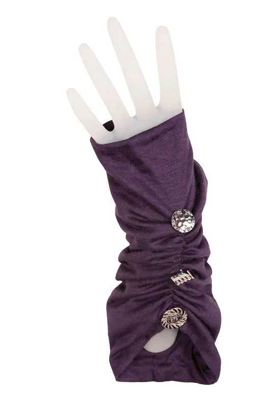Fingerless Gloves Scrunched - Assorted Jersey Knits