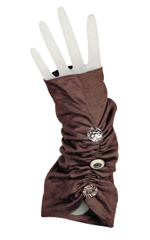 Fingerless Gloves Scrunched - Assorted Jersey Knits
