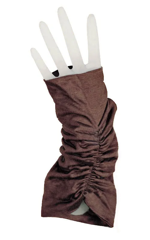 Fingerless Gloves Scrunched - Assorted Jersey Knits