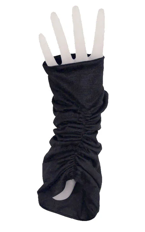 Fingerless Gloves Scrunched - Assorted Jersey Knits