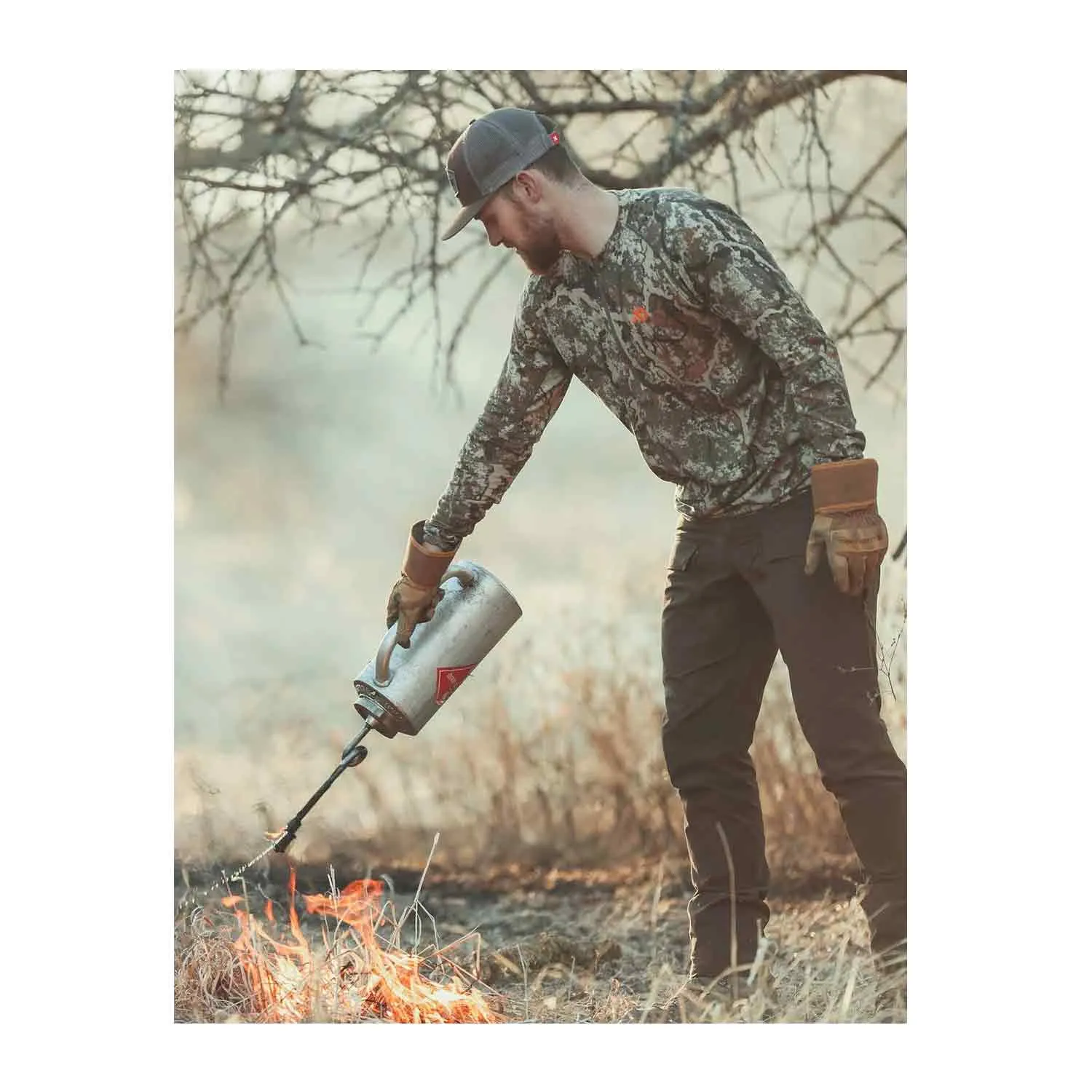 First Lite Mens Wick Quarter Zip (Specter Camo)