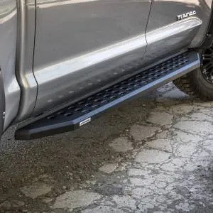 Go Rhino RB20 Running Boards Chevy Colorado Crew Cab (15-22) Bedliner Coating or Textured Black Finish