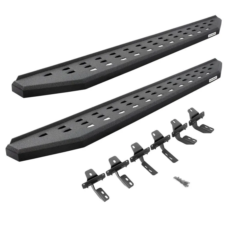 Go Rhino RB20 Running Boards Chevy Colorado Crew Cab (15-22) Bedliner Coating or Textured Black Finish