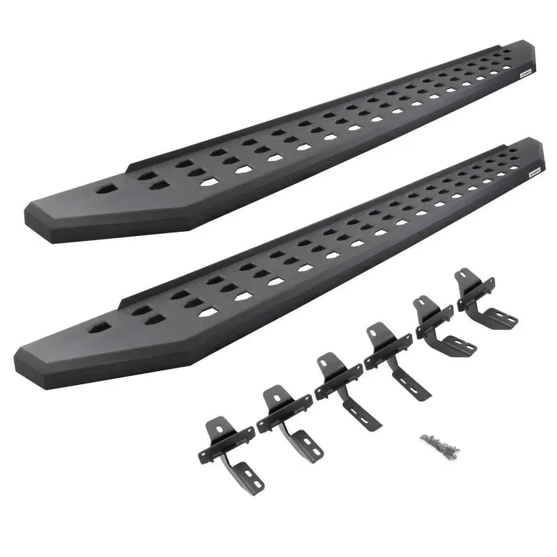 Go Rhino RB20 Running Boards Chevy Colorado Crew Cab (15-22) Bedliner Coating or Textured Black Finish
