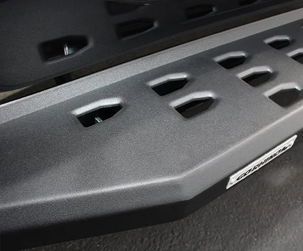 Go Rhino RB20 Running Boards Chevy Silverado Double Cab (14-19) Bedliner Coating or Textured Black Finish
