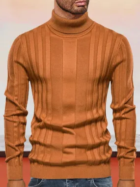 High Neck Knit Pullover Sweater