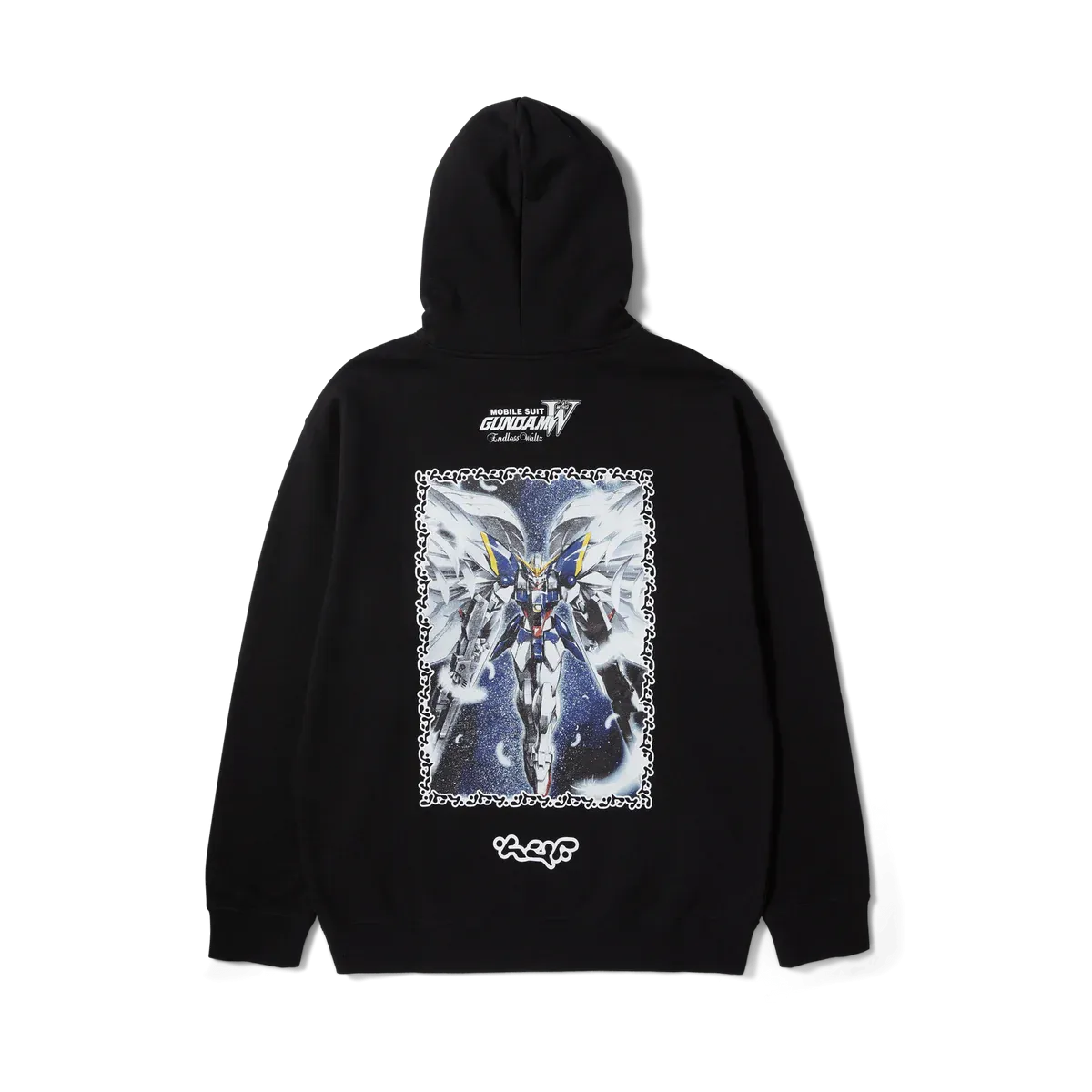 HUF X Gundam Wing Pullover Hoodie Black