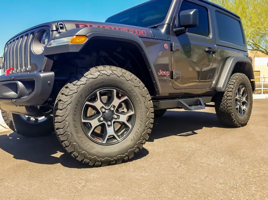 ICI Magnum RT Side Steps, Textured Black for 18-up Jeep Wrangler JL & JL Unlimited