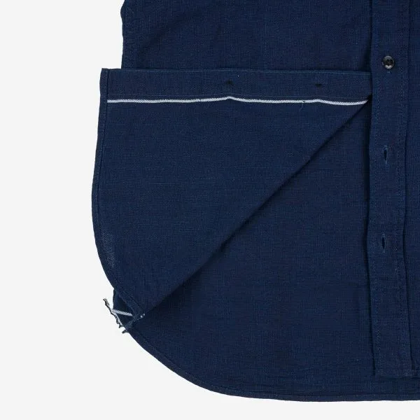 Iron Heart  IHSH-358 5oz Dobby Cloth Work Shirt - Indigo