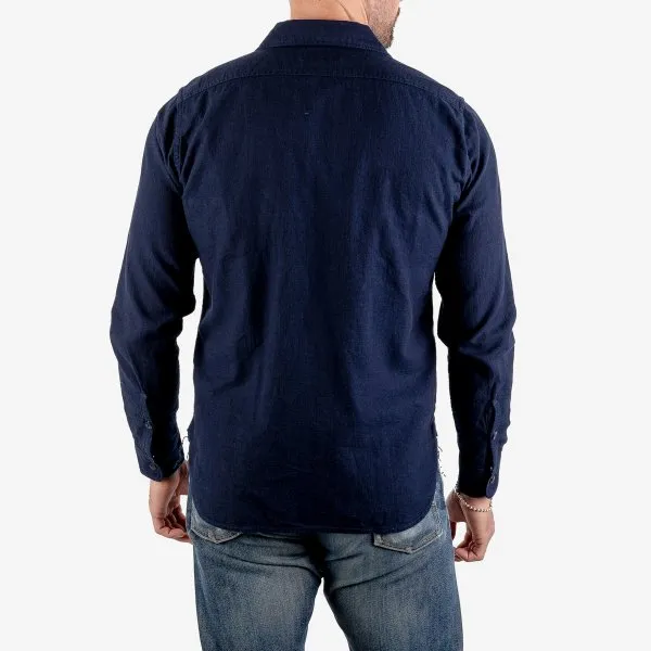 Iron Heart  IHSH-358 5oz Dobby Cloth Work Shirt - Indigo