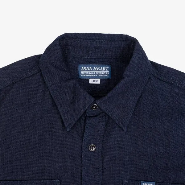 Iron Heart  IHSH-358 5oz Dobby Cloth Work Shirt - Indigo