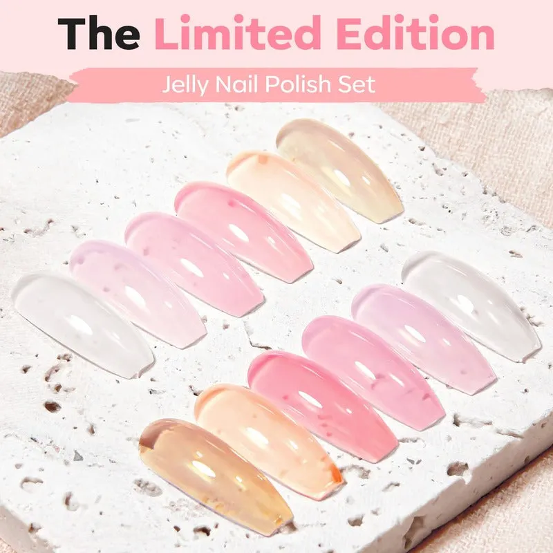 Jelly Kiss - 6 Colors Nail Polish Set