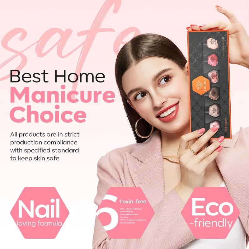 Jelly Kiss - 6 Colors Nail Polish Set