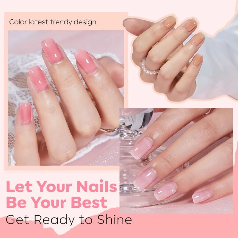 Jelly Kiss - 6 Colors Nail Polish Set