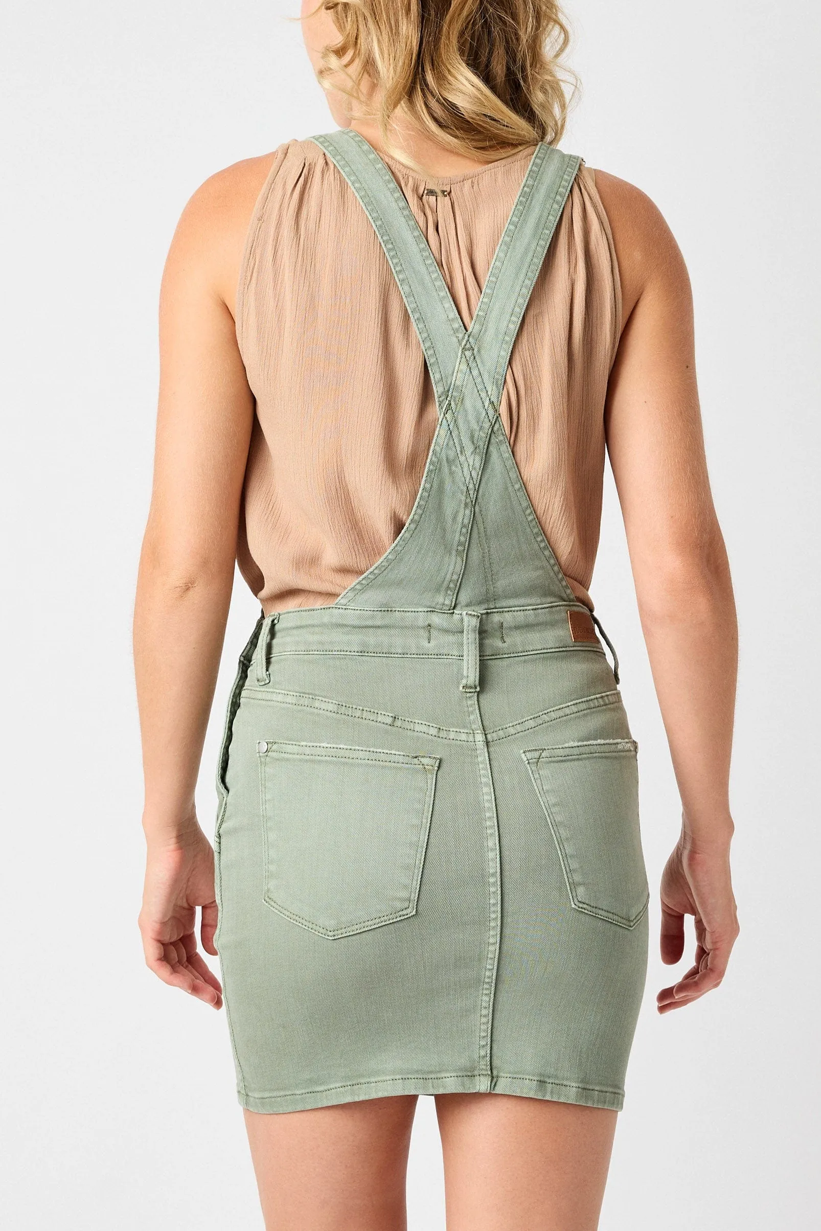 Judy Blue Sage Overall Skirt