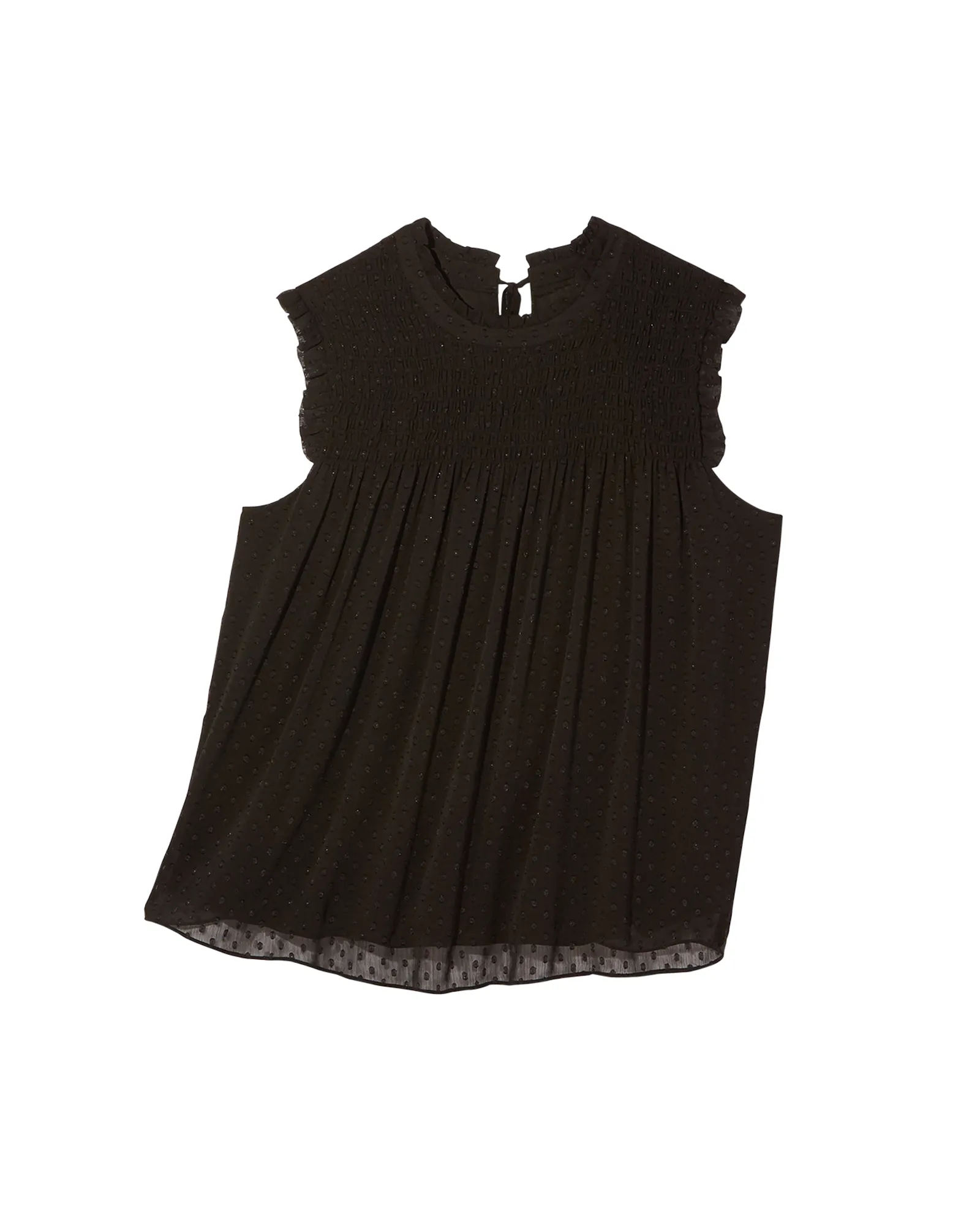 Julissa Clip Dot Tank | Black