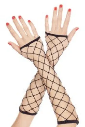 Music Legs Costumes Spandex Industrial Net Fingerless ML410